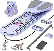 Pilates Board Pilates Reformer Set, 15 in 1 Pilates Sliding Board, Multifunctional Abdominal Board,Multi-Purpose Foldable Pilates Reformer Board for Home,Pilates Board for Women