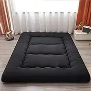 Futon Floor Mattress Japanese Floor Mattress Futon Japanese Tatami Mat Roll Up King Size Skin-Friendly for Home Dormitories(B,150x200cm)