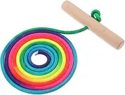 Alasum Adjustable Sled Towing Rope with Comfortable Wooden Handle Durable Snowmobile Tow Strap for Easy Control for Winter Sports and Sledding Activities
