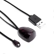 IR Extender Infrared IR Remote Control Receiver USB IR Receiver Adapter Transmitter for Cable Box Stereo Receiver HD TV Black