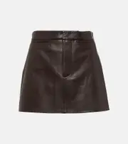 [Frame] Frame Leather miniskirt AU 16 brown