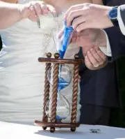 The Legacy Walnut Wedding Unity Sand Ceremony Hourglass