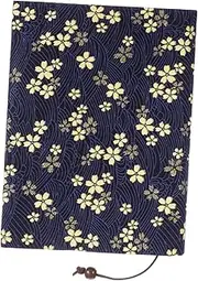 Gatuida Hand Made Cloth Book Cover Sleeve Protective Book Decor for School Book Protector Cherry Blossom Design for Book Lovers