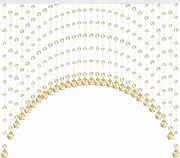Crystal Beads Chain Garland, Crystal Glass Bead Curtain Crystal Beads Chains 25PCS Home Decor Curtain Home Decor Divider (Color : Gold, Size : 25)