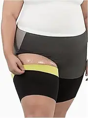 Leggings Set Plus Size Thigh Slimming Sauna Sleeve Women's Thigh Trimmer Compression Leg Sleeves Pair Weight Loss Leg Fitness Legging Set (Color : Black, Size : S)