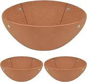 Fabric Flower Pots - Planteer Basket Linerrs, Hanging Flower Baskets | Brown Hanging Basket Felt Linerrs, Multi-Purpose Flower Pots for Replacement of Outdoor Plant Flower Baskets