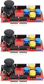 Create idea 3Pcs KY-023 Gamepad Joystick Analog Expansion Board PS2 Analog Keyboard Mouse Function Compatible with Ar-duino Main Board 2009 UNO Mega1280 Mega 256