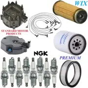 Tune Up Kit Filters Cap Wire Spark Plugs For CHEVY K20 SUBURBAN V8 5.0L 1986