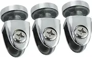 BAZEITFLOW Home Glass Clamp Fixation Clamp Zinc Alloy Nail Clip 3 Pack Practical Design