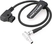Alvin's Cables for Anton Bauer D-Tap to 2 Pin Male Right Angle Power Adapter Cable for Teradek Bond ARRI RED Paralinx Preston Transvideo Offhollywood Switronix Panasonic