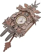 Ciieeo Elegant Wooden Cuckoo Clock Silent Non-Ticking for Bedroom Living Room Office Decor No Battery Needed