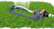 Water Oscillating Sprinkler | Oscillating Sprinkler | Adjustable Spray Range | Automatic Irrigation Household Sprinklers | Hose Connection | Watering for Lawns & Gardens