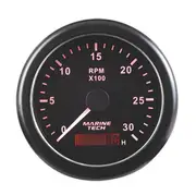[TechBrands] Tachometer (0-3000 RPM Black)