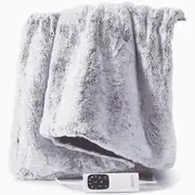 Sunbeam Feel Perfect Heated Throw Faux Fur