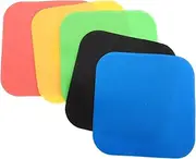 5Pcs High Visibility Soccer Training Discs Flat Non Slip Markers for Gym Classroom Step Training Durable TPE Material for Football Skills Drills