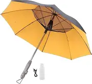 Sun Umbrella with Fan and Mister, 50+ Umbrella Mister with Built in Fans, Folding Misting Fan Umbrellas, Portable Sun & Rain Umbrellas,Mist Spray Cooling for Hot Summer