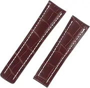 [EKSIL] Fashion Genuine Leather Watch Band For Breitling Folding Buckle Strap Luxury Wrist Bracelet Replacement Watch Accessories Parts