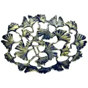 Handcrafted Sophisticated Aluminium Iron Casting Antique Leaf Bowl Tray Versatile Home Decor NEW