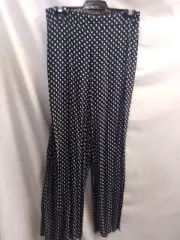 portmans blue polka dot pants size 10 (waist 14.5in)