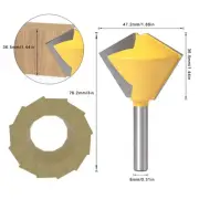 Polygon Bird Mouth Router Bit 8mm Shank Woodworking Milling Cutter8 Side.