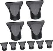 MERRYHAPY 10pcs Hair Dryer Drying Nozzle Set Hair Dryer Diffuser Attachment Accessories Pp Pc Material