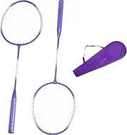 Professional Badminton Racket - Range of Portable Badminton Racket for 2 Players, Lightweight and Resistant Sports Equipment, High Performance Racket for Adults and Kids