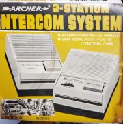Vintage 1960s Archer 2- Station Intercom System /Radio Shack Tandy 43-221A