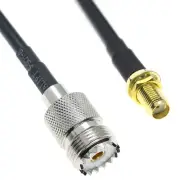 RG58 SO239 UHF Female SO-239 Jack to SMA FEMALE Connector Coaxial Lot RF Cable