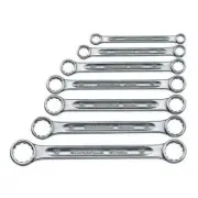 Stahlwille Double-Ended Ring Spanner Set 7-Piece 8 x 9mm - 20 x 22mm, Flat SW21/