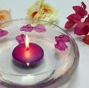 30 X Purple Floating Candles For Pool