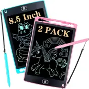 2 Pack LCD Writing Tablet Girls Boys Toys, 8.5Inch Colorful Drawing Tablet Dood