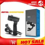 Cardioid Dynamic Drum Instrument Wired Microphone with Clip Arm Mount Recording