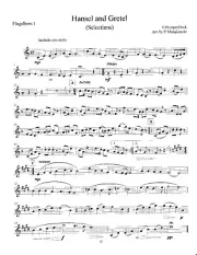 Hansel & Gretel, Selections Brass Quartet Sheet Music