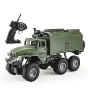 1/16 2.4g 6wd Rc Car Military Truck Rock Crawler Command Communication Vehicle Four-wheel-drive Climbing Boy's Toy Car 9980-3D