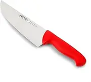 Arcos Series 2900 - Butchers Knife Steak Knife - Blade Nitrum Stainless Steel 200 mm - Handle Polypropylene Colour Red