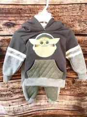 Star Wars The Mandalorian Baby Yoda Hoodie Pants Set 12 Months NWT