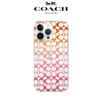 在飛比找momo購物網優惠-【COACH】iPhone 14 精品手機殼 粉紅經典大C(