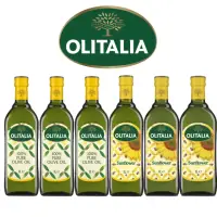 在飛比找momo購物網優惠-【Olitalia奧利塔】純橄欖油x3+葵花油x3(1000