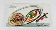 Luigi Bormioli Michelangelo Masterpiece Divided Glass Hors Doeuvre Tray Plate