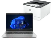 [HP Essentials] HP 240 14-inch G9 Laptop, Silver + HP LaserJet Pro 3001dw Printer