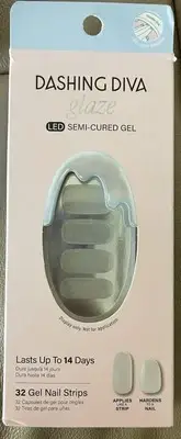 Dashing Diva Glaze Nail Strips GAM199 "It's Electric" - For Use w/ LED Nail Lamp