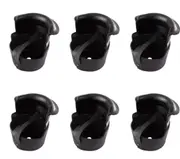 Pool Snooker billiard Table Bucket Pockets Black Set of 6