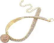 HANABASS Sparkly Rhinestones Adjustable Pet Collar for Cats and Dogs Comfortable Elastic Design with Bell for Easy Tracking for Fashionable Pets at Special Events