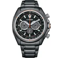 在飛比找momo購物網優惠-【CITIZEN 星辰】光動能紳士三眼計時手錶-44.75m