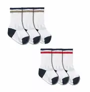 Jefferies Socks Seamless Newborn Infant Boys 3 Pairs Cotton Crew Socks