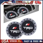 2 pk Cup Mat Car Drink Holder Insert Silicone Coaster Set for To-Yo-ta T-R-D S 2