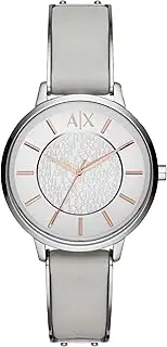 A|X Armani Exchange Women's Watch, Three-Hand Watch for Women with Stainless Steel, Silicone or Leather Band