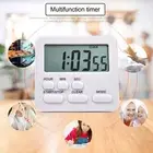 Stylish Alarm Clock Digital Multifunctional Magnetic Kitchen Timer with Display