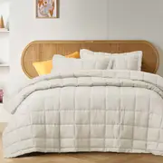 Natural French Linen Coverlet Set