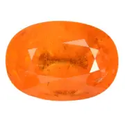 2.48 Ct. Awesome Luster Mandarin Garnet Brilliant Cut WITH GLC CERTIFY